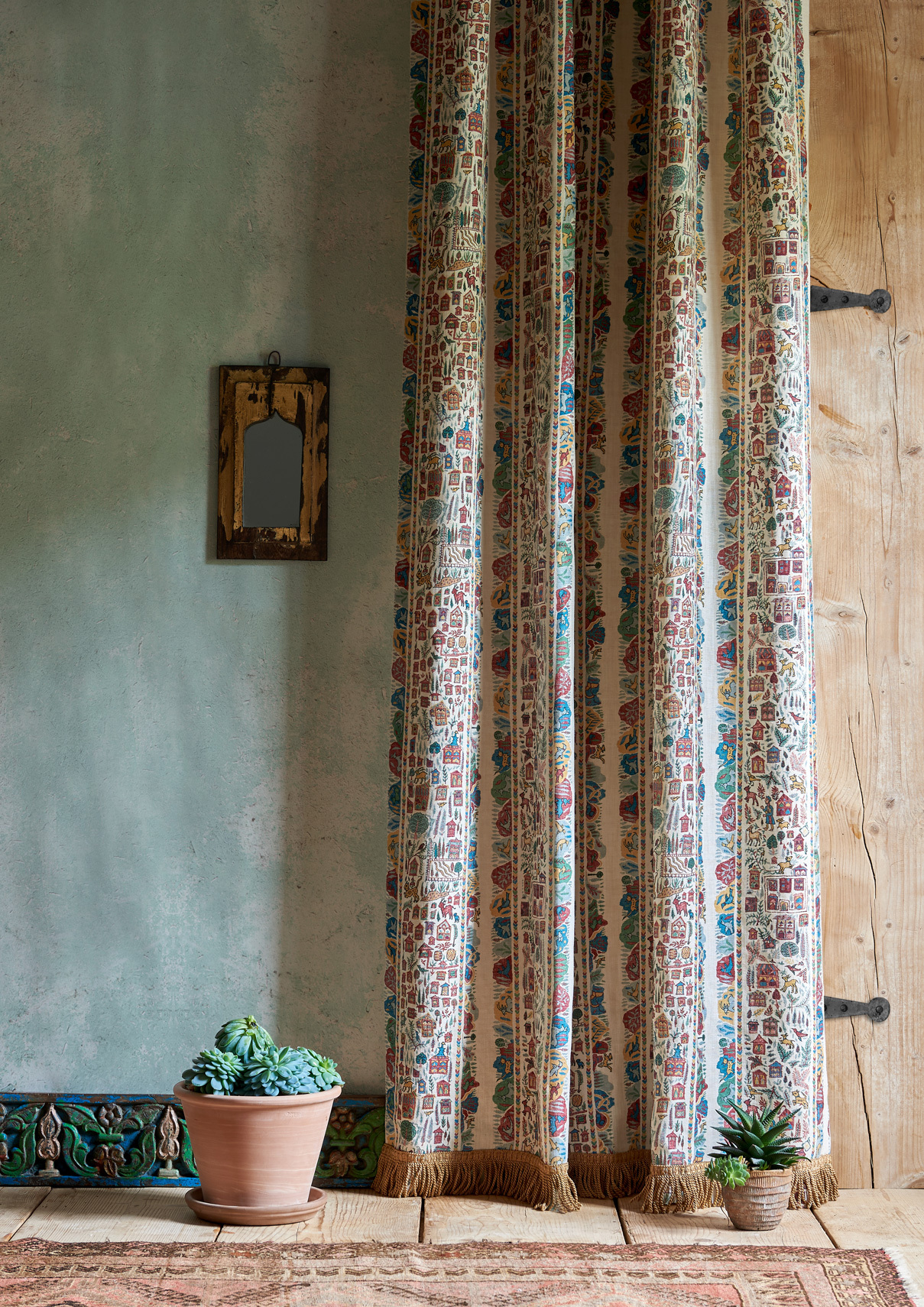 bright stripe patterned curtain lewis and wood